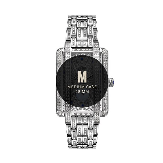 Ladies' Limited Edition JBW Mink PS Diamond and Blue Sapphire Accent Watch with Rectangular Dial (Model: Ps505B)