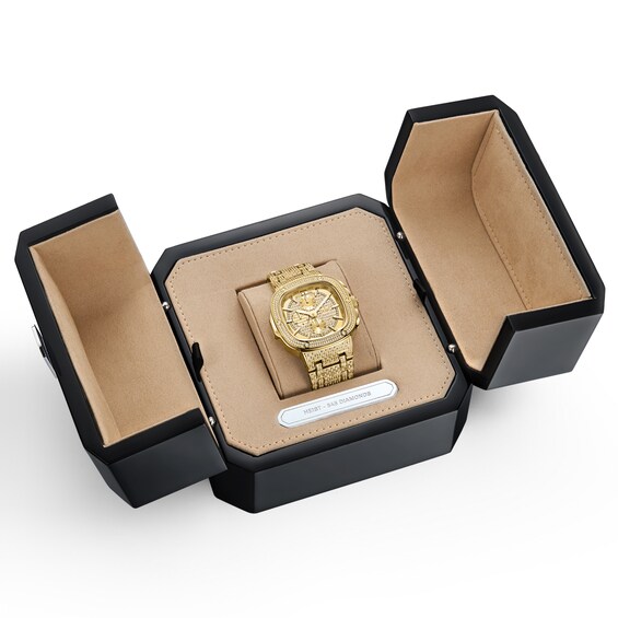 Men's Limited Edition JBW Heist PS Diamond Accent 18K Gold Plate Chronograph Watch with Gold-Tone Dial (Model: Ps545A)