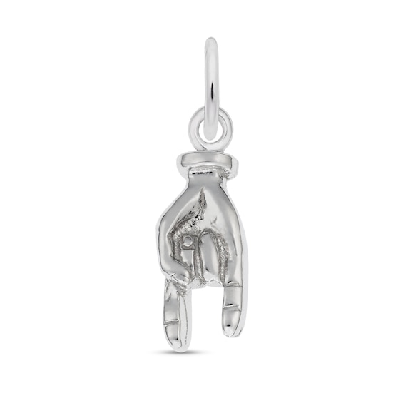 Rembrandt Sterling Silver Two-Tone 3-D Surfer Charm on a Sterling Silver Rope Chain Necklace 