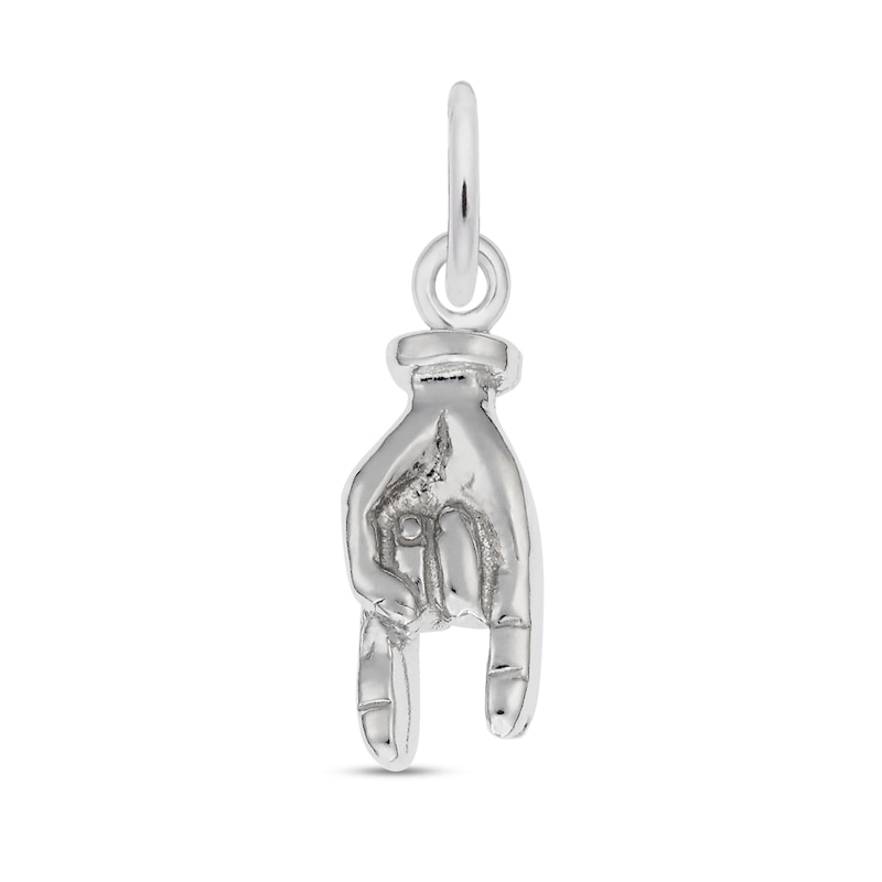 Main Image 1 of Rembrandt Charms® Good Luck Hand in Sterling Silver