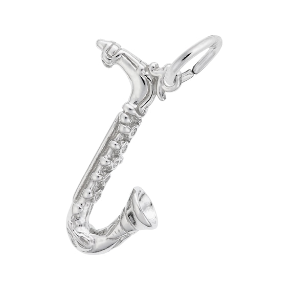 Rembrandt CharmsÂ® Saxophone in Sterling Silver
