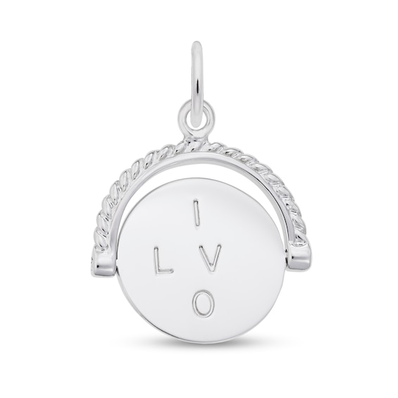 Rembrandt Charms® "I Love You" Spinner in Sterling Silver