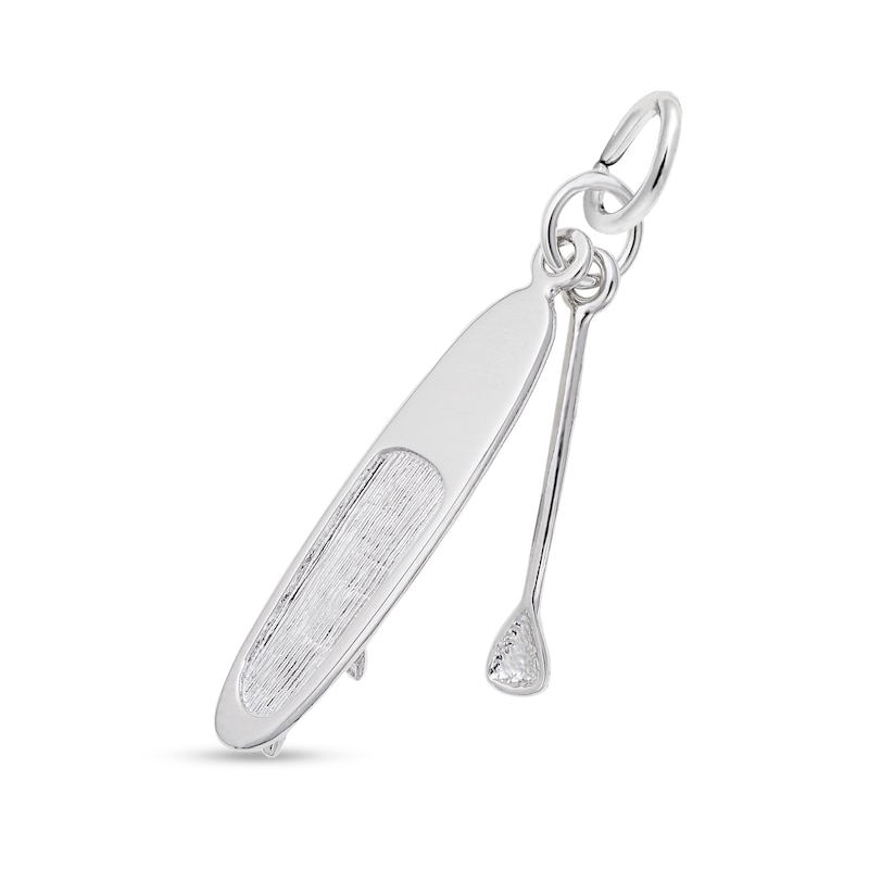 Main Image 1 of Rembrandt Charms® Stand Up Board with Paddle in Sterling Silver