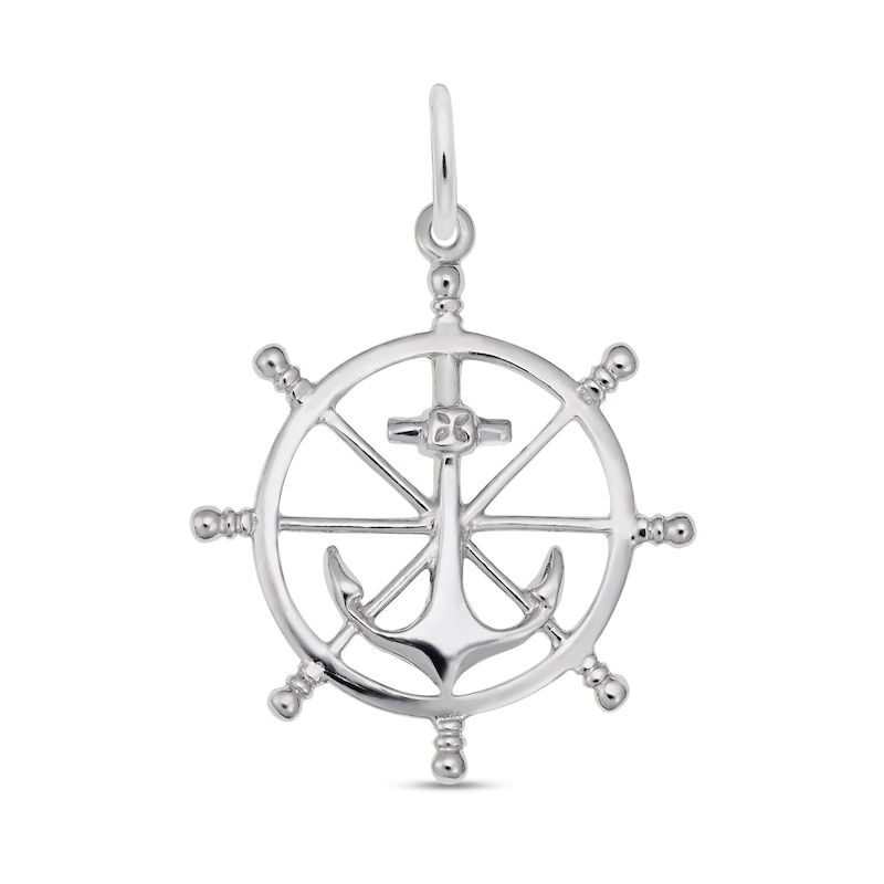 Rembrandt Charms® Helm with Anchor in Sterling Silver