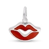 Thumbnail Image 1 of Rembrandt Charms® Red Enamel Lips in Sterling Silver