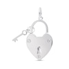 Thumbnail Image 1 of Rembrandt Charms® Heart-Shaped Lock with Key in Sterling Silver