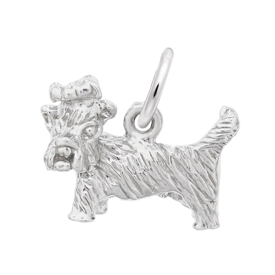 Rembrandt CharmsÂ® Yorkie in Sterling Silver