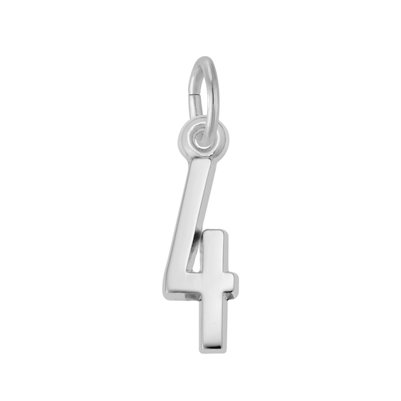 Rembrandt Charms® Number 4 in Sterling Silver