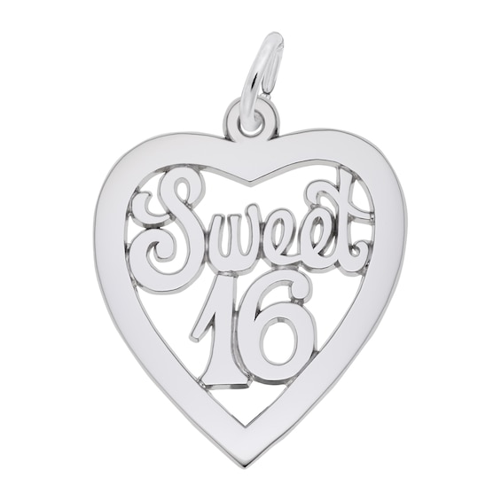 Rembrandt Charms® Sweet 16 Heart in Sterling Silver