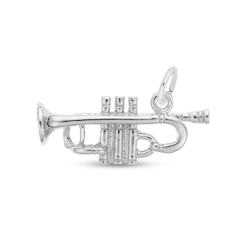 Main Image 1 of Rembrandt Charms® Trumpet in Sterling Silver
