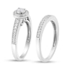Thumbnail Image 2 of 1/2 CT. T.W. Diamond Frame Bridal Set in Sterling Silver (J/I3)