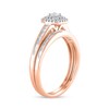 Thumbnail Image 2 of 1/2 CT. T.W. Princess-Cut Diamond Double Frame Multi-Shape Bridal Set in 10K Rose Gold (J/I2)