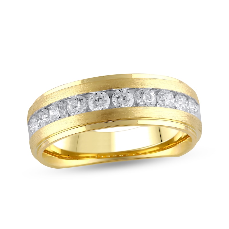 Main Image 1 of 1 CT. T.W. Diamond Ten Stone Wedding Band in 10K Gold
