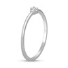 Thumbnail Image 2 of 1/20 CT. Princess-Cut Diamond Solitaire Promise Ring in 10K White Gold