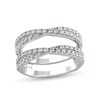 Thumbnail Image 1 of 1/2 CT. T.W. Diamond Criss-Cross Enhancer in 14K White Gold