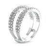 Thumbnail Image 2 of 1/2 CT. T.W. Diamond Criss-Cross Enhancer in 14K White Gold