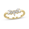Thumbnail Image 1 of 3/8 CT. T.W. Marquise Diamond Contour Wedding Band in 14K Gold