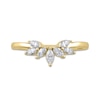 Thumbnail Image 3 of 3/8 CT. T.W. Marquise Diamond Contour Wedding Band in 14K Gold