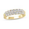 Thumbnail Image 1 of 1 CT. T.W. Diamond Double Row Anniversary Band in 10K Gold
