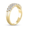 Thumbnail Image 2 of 1 CT. T.W. Diamond Double Row Anniversary Band in 10K Gold