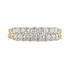 Thumbnail Image 3 of 1 CT. T.W. Diamond Double Row Anniversary Band in 10K Gold
