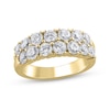 Thumbnail Image 1 of 2 CT. T.W. Diamond Double Row Anniversary Band in 10K Gold