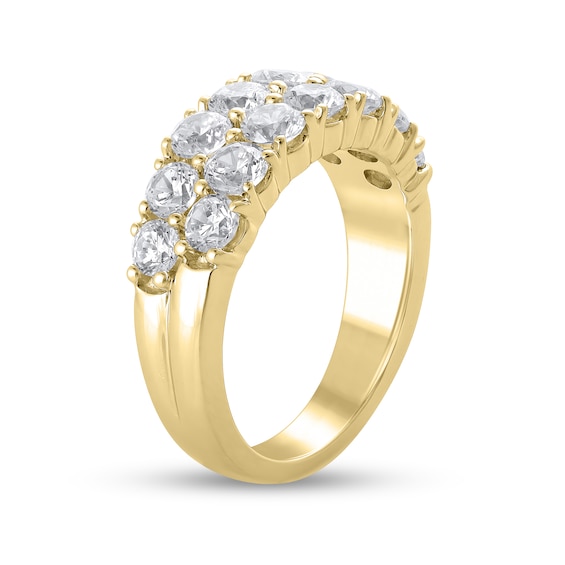 2 CT. T.w. Diamond Double Row Anniversary Band in 10K Gold