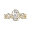 Thumbnail Image 3 of 1 CT. T.W. Pear-Shaped Diamond Twist Shank Bridal Set in 14K Gold (I/I2)