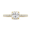 Thumbnail Image 3 of 1 CT. T.W. Princess-Cut Diamond Frame Engagement Ring in 14K Gold (I/I2)