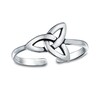 Thumbnail Image 1 of Celtic Trinity Knot Adjustable Toe Ring in Sterling Silver
