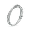 Thumbnail Image 3 of 1/8 CT. T.W. Diamond Orbit Criss-Cross Ring in 10K White Gold