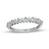 Thumbnail Image 1 of 1/4 CT. T.W. Diamond Tilted Zig-Zag Ring in 10K White Gold