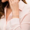 Thumbnail Image 2 of Diamond Accent Cursive "love" Bracelet in Sterling Silver - 7.25"
