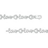 Thumbnail Image 3 of Diamond Accent Cursive "love" Bracelet in Sterling Silver - 7.25"