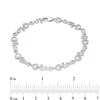 Thumbnail Image 4 of Diamond Accent Cursive "love" Bracelet in Sterling Silver - 7.25"