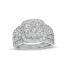 Thumbnail Image 1 of 2 CT. T.W. Composite Cushion Diamond Frame V-Sides Ring in 10K White Gold