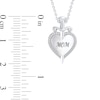 Thumbnail Image 1 of Enchanted Disney Villains Evil Queen 1/10 CT. T.W. Diamond Heart with Dagger Pendant in Sterling Silver (1 Line)
