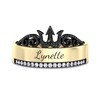 Thumbnail Image 1 of Enchanted Disney Villains Ursula 1/6 CT. T.W. Black and White Diamond Trident Ring in 10K Gold (1 Line)