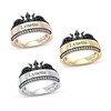 Thumbnail Image 2 of Enchanted Disney Villains Ursula 1/6 CT. T.W. Black and White Diamond Trident Ring in 10K Gold (1 Line)
