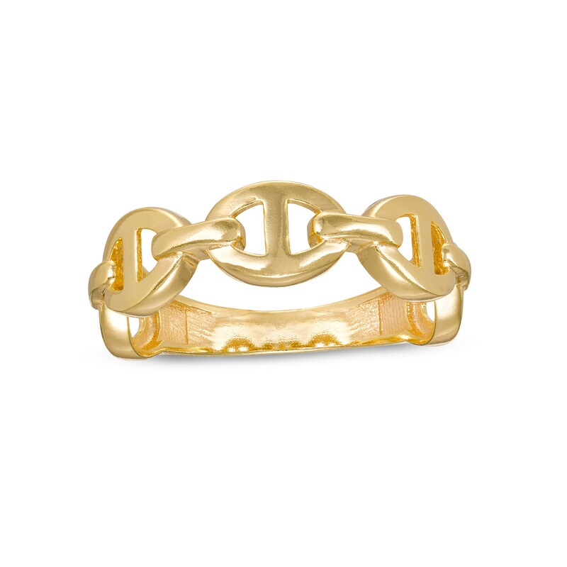 Main Image 1 of 7.0mm Mariner Chain Link Band in 10K Gold - Size 7