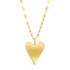 Thumbnail Image 1 of Elongated Heart Disc Pendant in 10K Gold
