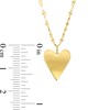 Thumbnail Image 4 of Elongated Heart Disc Pendant in 10K Gold