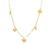 Thumbnail Image 1 of Mini Heart Dangle Station Necklace in 10K Gold