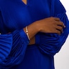 Thumbnail Image 2 of 5.0mm Button Freshwater Cultured Pearl Duo Rope Bangle in Sterling Silver and 10K Gold