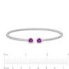 Thumbnail Image 3 of 5.0mm Amethyst Duo Rope Bangle in Sterling Silver and 10K Gold