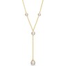 Thumbnail Image 1 of Freshwater Cultured Pearl Station Y-Necklace in 10K Gold