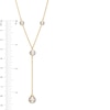 Thumbnail Image 3 of Freshwater Cultured Pearl Station Y-Necklace in 10K Gold