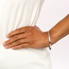 Thumbnail Image 2 of 1/3 CT. T.W. Marquise and Round Diamond Alternating Bangle in 10K White Gold – 7.5"