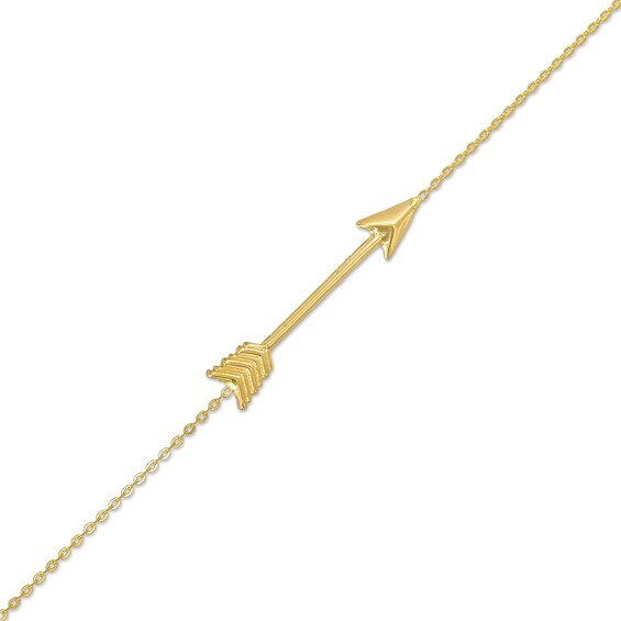 Arrow Bracelet in 14K Gold - 7.25"