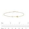 Thumbnail Image 4 of Arrow Bracelet in 14K Gold - 7.25"